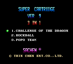 Super Cartridge Ver 9 - 3 in 1 (Asia) (Ja) (Unl)